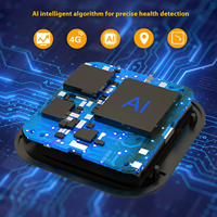 Mini localisateur GPS pour animaux de compagnie (chiens et chats) en plastique IP67, réseau 4G GSM, dispositif anti-perte, suivi en temps réel, gestion de la santé, GPRS
