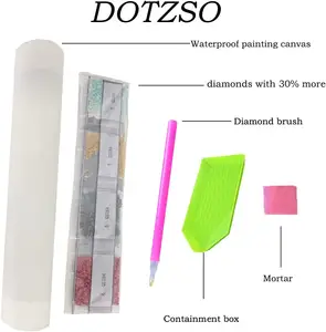 Kits de peinture au diamant pour adultes et enfants DIY 5D Diamond Art Paint avec diamants ronds Full Drill Cow Gem Art Painting Kit pour la maison