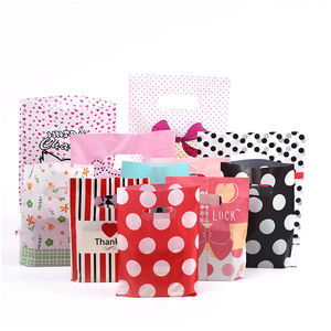 Eco Friendly Biodegradable <b>Compostable</b> Plastic D Cut <b>Bags</b> For Clothing Store Grocery Packaging Custom Logo Factory Direct - Product Image 1