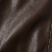 Blouson bomber court en cuir d'agneau véritable pour femme, doux et mat, col montant mini, dos froncé, ourlet élastique, coupe ample, vêtement d'extérieur décontracté