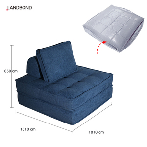 Sofá Cama Plegable Sin Estructura de Espuma Comprimida de Una Plaza para Sala de Estar, Ideal para Villas y Apartamentos - Modelo Hight <span class=keywords><strong>Destiny</strong></span> - Product Image 2