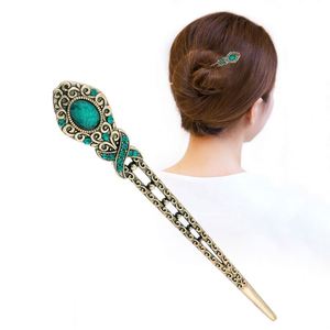 Vintage Rhinestone Jewelry <b>Hair</b> Sticks Crystal Stone Bun Metal Goth <b>Chopsticks</b> <b>Hair</b> Styling Traditional Gothic <b>Hair</b> <b>Chopsticks</b> - Product Image 2