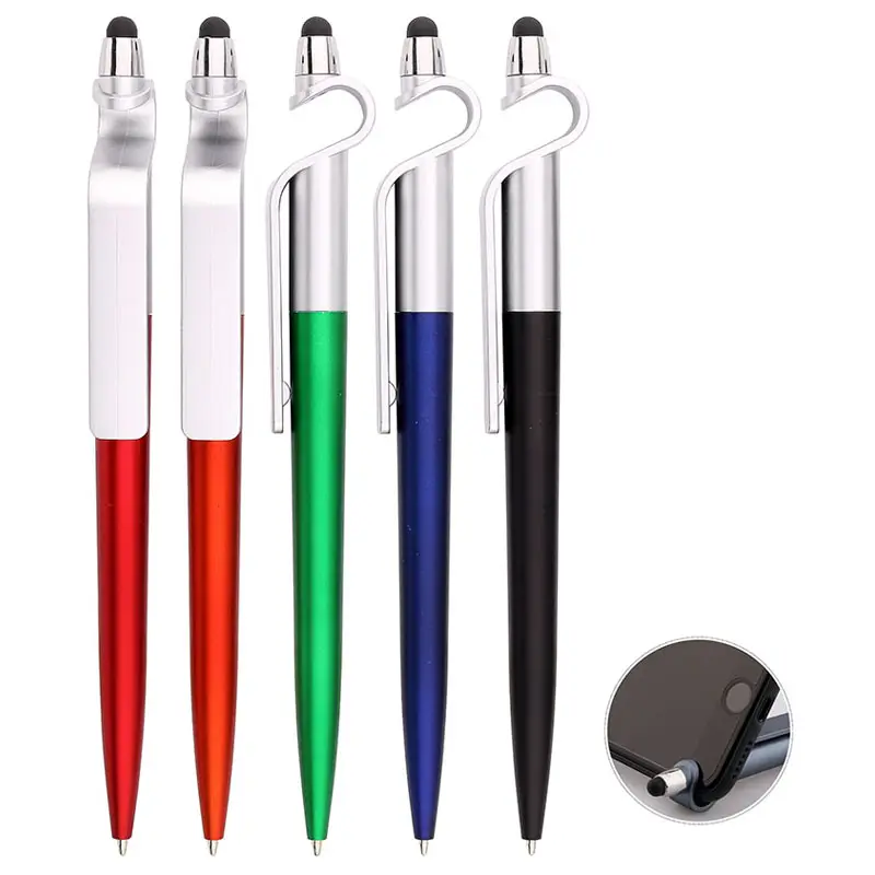 3 In 1 S Heart Shape Phone Holder Pen With Stylus Touch Function