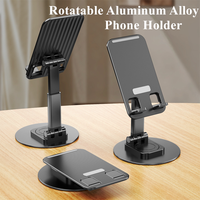 Support de téléphone portable pliable et réglable à 360 degrés, support en aluminium pour téléphone portable, tablette, PC