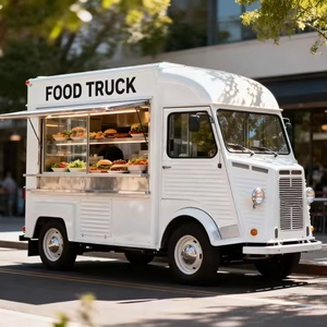 Carrito de Comida Rápida para Tacos, Carro de Venta Ambulante, Puesto de Comida Retro de Acero Inoxidable, Barra de Cocina, Camiones de Comida Móviles de 4 Ruedas y 13 pies - Product Image 6