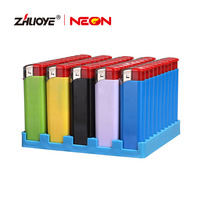 Briquet rechargeable en plastique portable du Guangdong, briquets personnalisés avec logo, briquets électroniques à gaz
