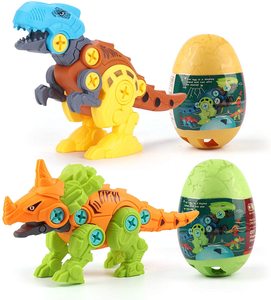 HUAYI Bộ Đồ Chơi Kỹ Thuật Xây Dựng Học Tập STEM Tự Làm Bán Chạy Đồ Chơi Trứng Khủng Long Tháo Rời Đồ Chơi Phục Sinh - Product Image 3