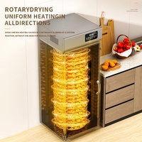 Ltpk LT-32 Hotel Keuken Commerciële Gemberdroger Machine Banaan Mango Fruit Drogen 22 Dienblad Verse Ananas Roterende Droger Machine