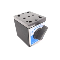 Support magnétique LEADTOP avec interrupteur, base aimantée puissante de 200 kg pour usage industriel sur machines-outils, garantie 1 an, alliage d'aluminium