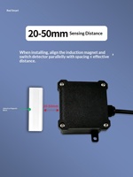MC17 Detektor Alarm Saklar Magnetik Pintu/Jendela Berkabel dengan Sensor Tahan Api Output RS485