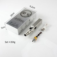 Linterna UV de Acero Inoxidable 304 con Clasificación IP65, Recargable por USB, Multi-orificio, Portátil, Elegante Caja de Regalo