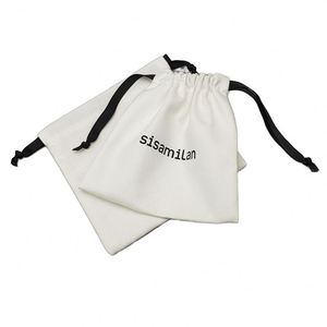 Wholesale Promotional Reusable Custom Logo Gift Jewelry Packaging Pouch Muslin Organic <b>Canvas</b> Cotton <b>Drawstring</b> <b>Bag</b> - Product Image 3