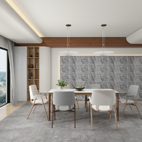 Papier peint géométrique 3D moderne, autocollant, facile à nettoyer et durable, carrelage mural 3D, design à grain de marbre pour hôtels