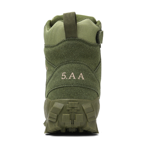 Bottes de randonnée et d'entraînement vertes DFB22 pour le camping en extérieur, modèle Khaki 5AA SAA, personnalisables, stock disponible, bottes de désert vertes UNMK AS33 Unzhoumake - Product Image 4