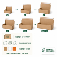 Boîte en carton ondulé pliable avec fermeture éclair, robuste, réutilisable, recyclable, auto-ouvrante, pour l'emballage de vêtements et de chaussures