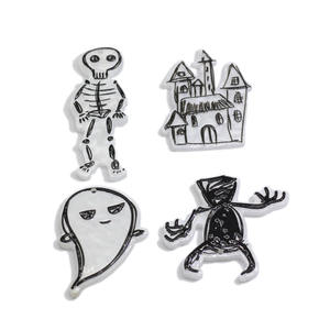 Lindo Halloween Horror Satanás fantasma Zombie calabaza esqueleto acrílico Planar encanto para la fabricación de pendientes DIY accesorios de joyería - Product Image 1