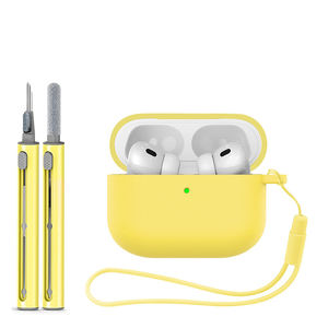 <span class=keywords><strong>Caja</strong></span> de <span class=keywords><strong>carga</strong></span> de auriculares de protección completa de silicona portátil, funda protectora, juego de carcasa con correa de pluma de limpieza para <span class=keywords><strong>Airpods</strong></span> <span class=keywords><strong>Pro</strong></span> 3 - Product Image 5