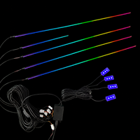 Kit Lampu Ambient Mobil Versi Baru 6 in 1 Gaya Baru Lampu LED Akrilik Universal Interior Symphony Led Strip Kompatibilitas 98%