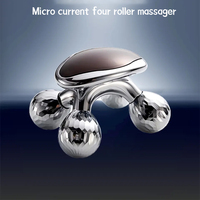 Rouleau de massage intégral 4D à main, outil de massage corporel rotatif 360 pour cou, tête, pied, main, jambe