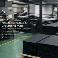 Tapis de mise à la terre vert 1 mm ultra-fin haute résistance, conducteur antistatique avec conception anti-plis pour utilisation sur bureau