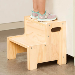 Tabouret de lit en bois multifonctionnel moderne pour enfants tout-petits pour chambre à coucher salle de bain et usage extérieur meubles à poignée latérale - Product Image 5