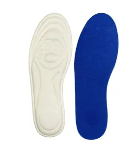 Fabrication Confort 4D Semelle intérieure en mousse à mémoire de forme Semelle intérieure de soutien de la voûte plantaire Semelle intérieure souple amorti absorbant les chocs pour chaussures