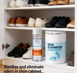 Gel Deodorante e Antimuffa per Armadietti delle Scarpe, Purificante Professionale, Sicuro ed Ecologico, Deodorante e Profumatore per Ambienti - Product Image 3