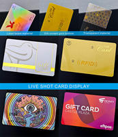 Cartes cadeaux en PVC de luxe personnalisées avec logo, numéro en relief, code-barres, format carte de crédit, pour programme de fidélité