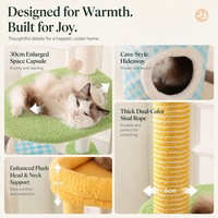 Mehrstöckiger 4-Ebenen Katzenbaum mit Sisal-Kratzstämmen, Plüschliegeplatz und Hängespielzeug – Buntes Schachbrettmuster-Möbelstück