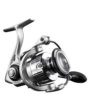 Kumparan pancing Lurekiller 5.2:1, rol memancing air asin bodi logam penuh kuat murah untuk memancing