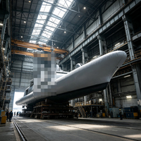 Réplique géante gonflable de frégate de 130 m, modèle de navire de guerre simulé détectable pour la publicité, la formation et les salons professionnels