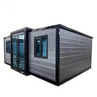 Maison conteneur préfabriquée de luxe moderne extensible de 20 pieds avec conception respirante pour usage extérieur