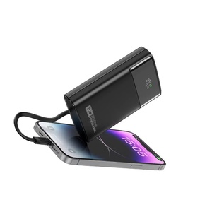 20000mAh Mirror Screen Power Bank 22.5W Fast Charging Portable <b>Charger</b> LED Display Built in Cable <b>USB</b> C - Product Image 2