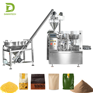 Machine d'emballage de sachets pré-fabriqués pour poudre de café avec alimentateur à vis sans fin pour épices, lait, détergent, assaisonnements, sel, poivre - Product Image 2
