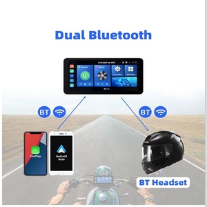 Zmecar 8-core Android hệ thống IPX7 không thấm nước DVR <span class=keywords><strong>TPMS</strong></span> 7 inch màn hình cảm ứng Carplay xe máy Navigation palyer - Product Image 5