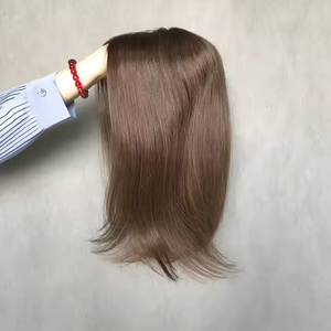 Op Maat Gemaakte Koffer Kleur Topper Visnetten Toupetje Nieuw Binnen Hoge Kwaliteit Duurzaam Maagdelijk Menselijk Haar Steil Haarstukje Spot - Product Image 4