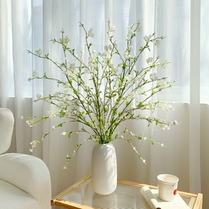 Rama Individual de Flor de Sauce Artificial Muyu Chronicles, Seda Blanca, Decoración para Bodas y Hogar - Product Image 2