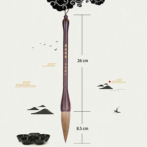 Pinceau <span class=keywords><strong>chinois</strong></span> Calligraphie Rond Pointe Stylo D'écriture Et Belette Artiste Pinceau Avec Manche En Bois - Product Image 6