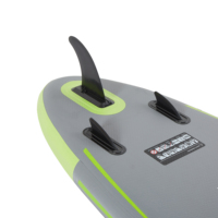 Planche à pagaie gonflable OEM en PVC écologique, système à 3 ailerons, pour les sports nautiques en haute mer et les excursions côtières