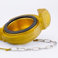 Capuchon en laiton DN40 pour agent anti-ébullition incendie, bouchon d'extrémité, raccord à chaîne, durable, installation facile, équipement SH