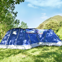 10 16 personnes poids léger famille Camping tente étanche 4 saisons Tente De Camping 2 chambres 1 salon tentes Camping en plein air