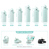 Bouteille d'eau de sport portable de haute qualité sans BPA, en acier inoxydable 304, 700 ml, isolée sous vide, anti-fuite, pour la salle de sport