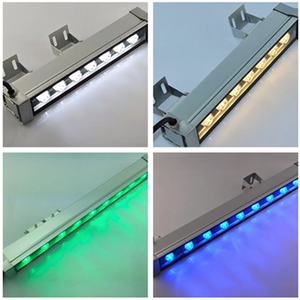 Arandela <span class=keywords><strong>de</strong></span> pared lineal RGB LED Luz <span class=keywords><strong>de</strong></span> construcción <span class=keywords><strong>7</strong></span> W 3000K 6000K lámpara <span class=keywords><strong>de</strong></span> pared exterior IP67 iluminación arquitectónica impermeable - Product Image 2