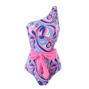 <span class=keywords><strong>Maillot</strong></span> <span class=keywords><strong>de</strong></span> <span class=keywords><strong>bain</strong></span> une pièce asymétrique à lacets, style européen et américain, imprimé, <span class=keywords><strong>grande</strong></span> <span class=keywords><strong>taille</strong></span>, pour femmes enceintes, nouvelle collection - Product Image 3