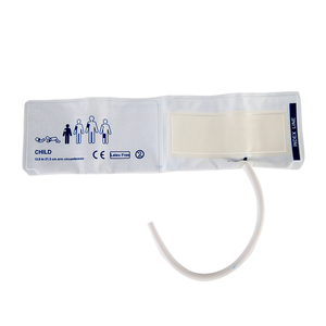 SZCaremed 공장 공급 일회용 NIBP 커프 소아 크기 13.8-21.5cm 단일 튜브 혈압 커프 부직포 재료 - Product Image 3