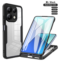 Étui de téléphone portable transparent 360 pour Redmi Note 15 Pro+/15 Pro/15/14/13 Protection intégrale double face