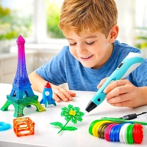 Stylo d'impression 3D, stylo d'impression 3D DIY, stylos à dessin pour enfants avec filament ABS/PLA, cadeau de Noël, cadeau d'anniversaire, jouets - Product Image 5