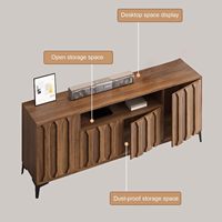 Combohome Meuble TV mural moderne en bois, console multimédia de luxe, meuble TV
