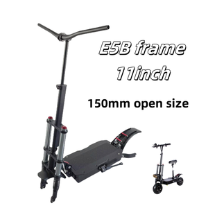 Pièces de trottinette électrique 11 pouces, charge maximale 200 kg, suspension hydraulique 150 mm, cadre en alliage d'aluminium de remplacement - Product Image 1