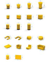 CATC Publicité Événements Utilisation Meubles Gonflables Canapé Gonflable Facile à Installer pour L'extérieur Tailles Personnalisées Chaise Gonflable